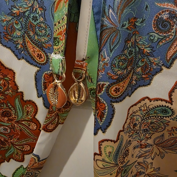 Rachel Zoe Multicolor Paisley Pants Satin - Picture 2 of 13